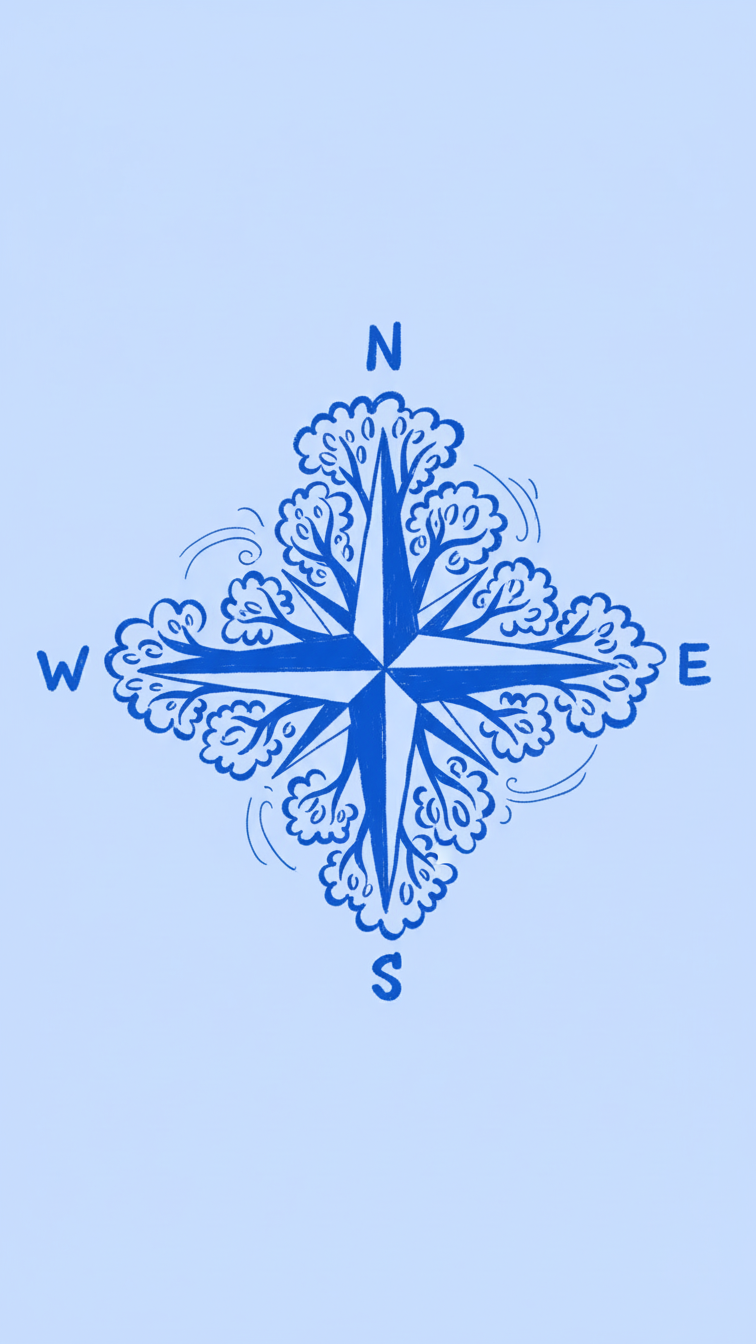 Logo of a compass